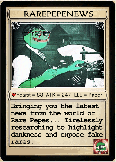 Rare Pepe News is excited to announce we are now Officially Rare!!